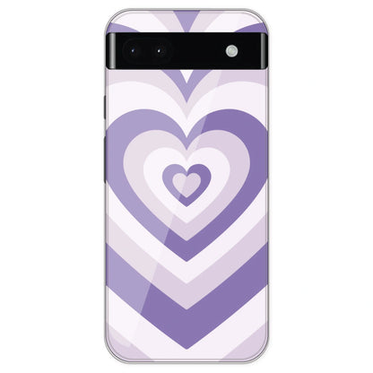 Dark Purple Hearts - Printed Silicone Case For Google Pixel 6A