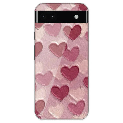 Pastel Hearts Love - Printed Silicone Case For Google Pixel 6A