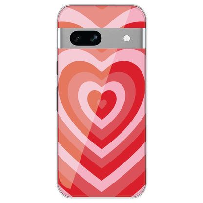 Red Hearts - Printed Silicone Case For Google Pixel 7A