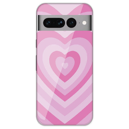 Pink Hearts - Printed Silicone Case For Google Pixel 7 Pro