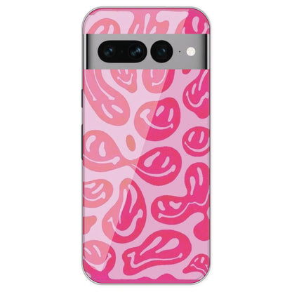 Pink Smilies - Printed Silicone Case For Google Pixel 7 Pro