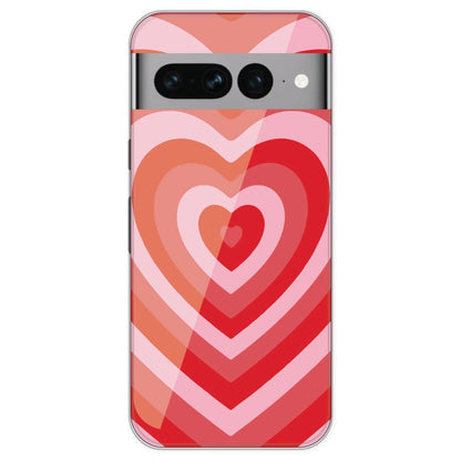 Red Hearts - Printed Silicone Case For Google Pixel 7 Pro