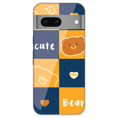 Cute Bear Collage - Printed Silicone Case For Google Pixel 7