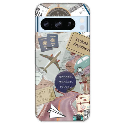 Travel Collage - Printed Silicone Case For Google Pixel 8 Pro
