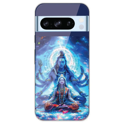 Shiv Parvati - Printed Silicone Case For Google Pixel 8 Pro