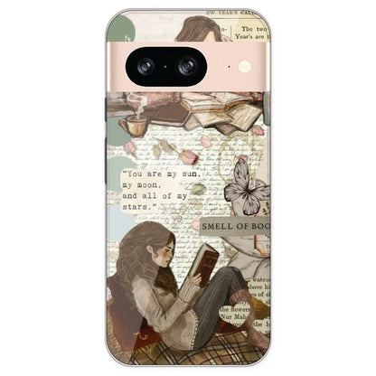 Book Collage - Printed Silicone Case For Google Pixel 8