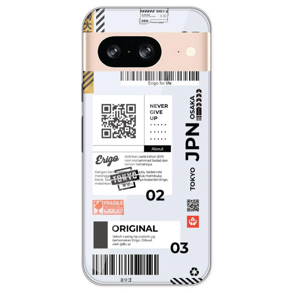 Barcode Labels - Printed Silicone Case For Google Pixel 8