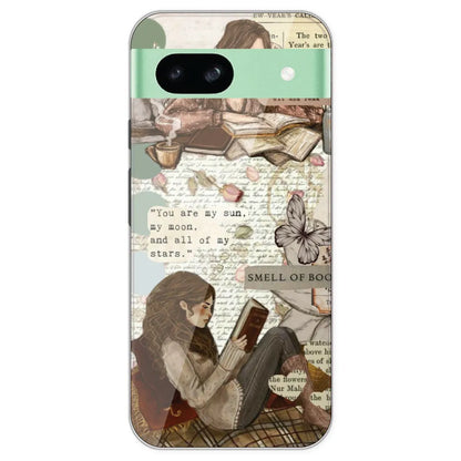 Book Collage - Printed Silicone Case For Google Pixel 8A