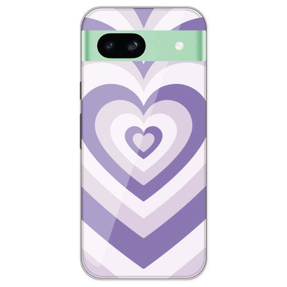 Dark Purple Hearts - Printed Silicone Case For Google Pixel 8A