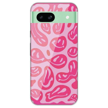 Pink Smilies - Printed Silicone Case For Google Pixel 8A