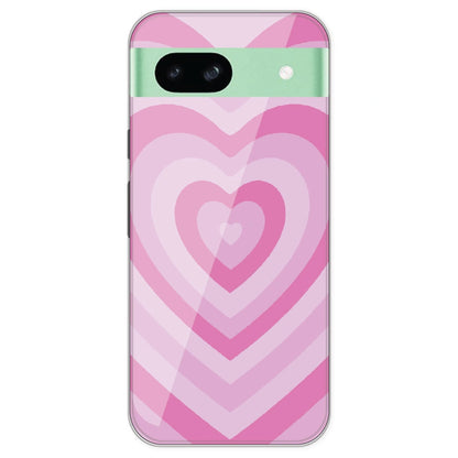 Pink Hearts - Printed Silicone Case For Google Pixel 8A
