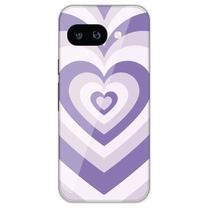 Dark Purple Hearts - Printed Silicone Case For Google Pixel 9A