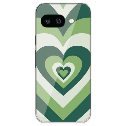 Dark Green Hearts - Printed Silicone Case For Google Pixel 9A