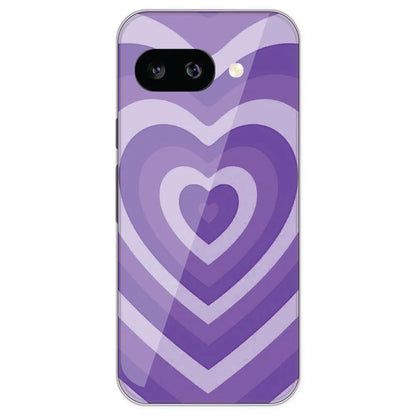 Purple Hearts - Printed Silicone Case For Google Pixel 9A