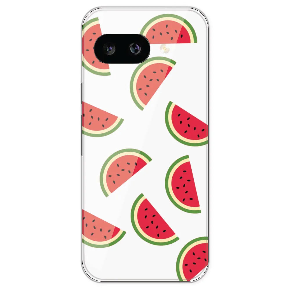 Watermelons - Clear Printed Silicone Case For Google Pixel 9A