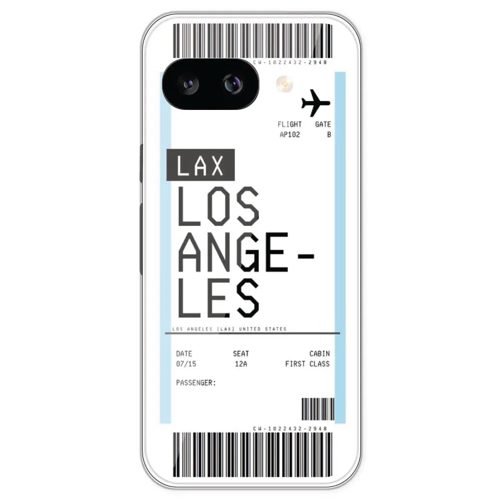 Los Angeles Ticket - Clear Printed Silicone Case For Google Pixel 9A