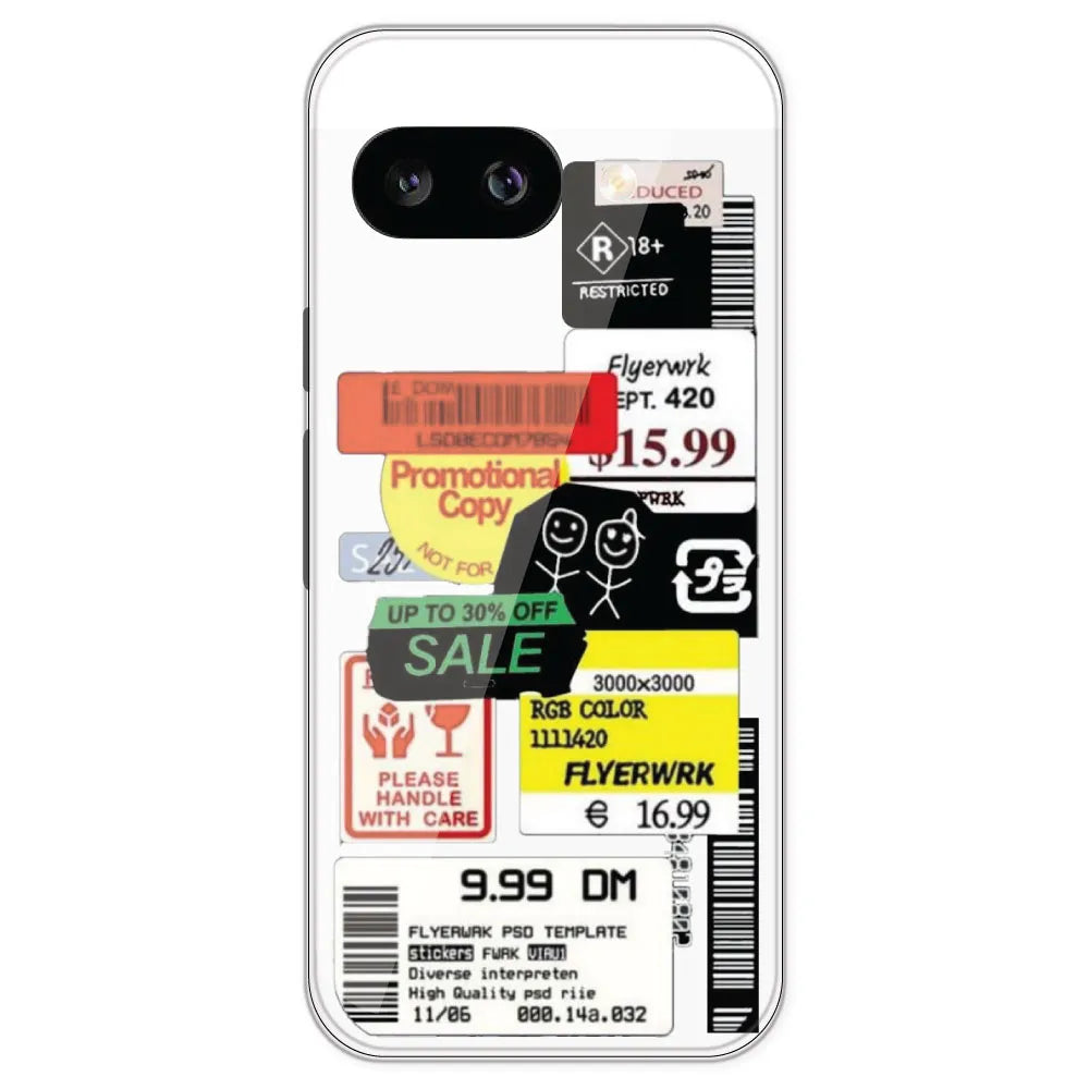 Sales - Clear Printed Silicone Case For Google Models