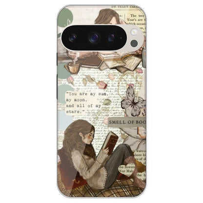 Book Collage - Printed Silicone Case For Google Pixel 9 Pro