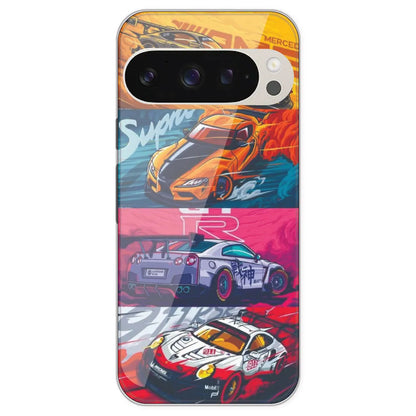 Sports car - Printed Silicone Case For Google Pixel 9 Pro