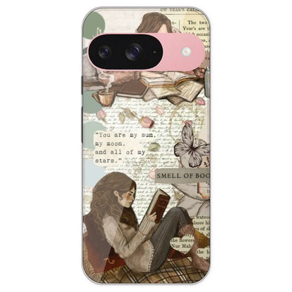 Book Collage - Printed Silicone Case For Google Pixel 9