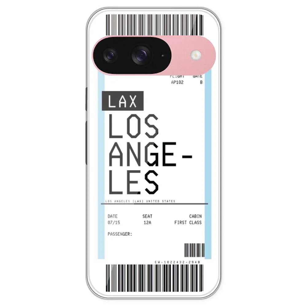 Los Angeles Ticket - Clear Printed Silicone Case For Google Pixel 9