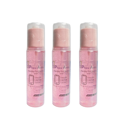 Mobile Screen Cleaning Gel With Microfiber Cloth- Wild Rose