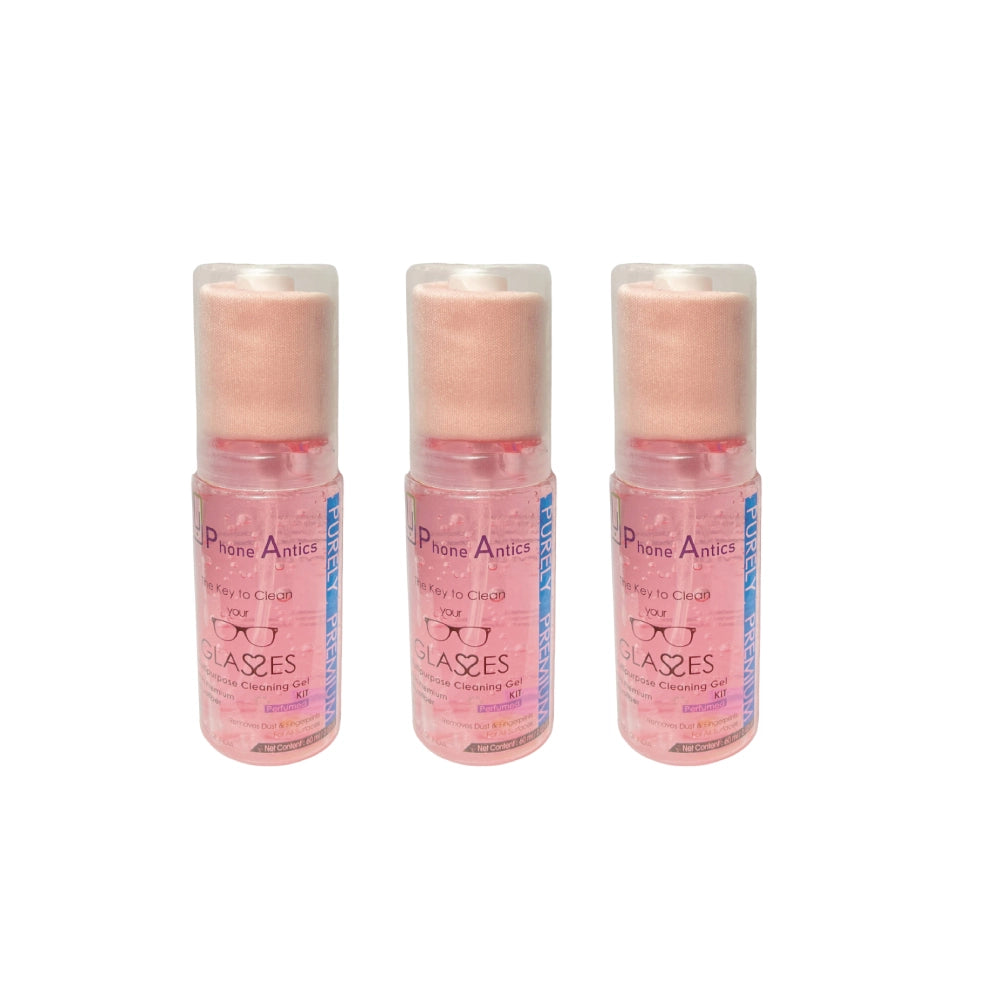 Mobile Screen Cleaning Gel With Microfiber Cloth- Wild Rose