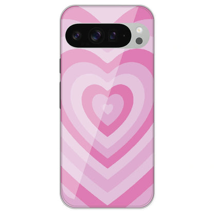 Pink Hearts - Printed Silicone Case For Google Pixel 9 Pro XL