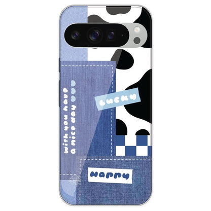Cow Print Collage - Printed Silicone Case For Google Pixel 9 Pro XL