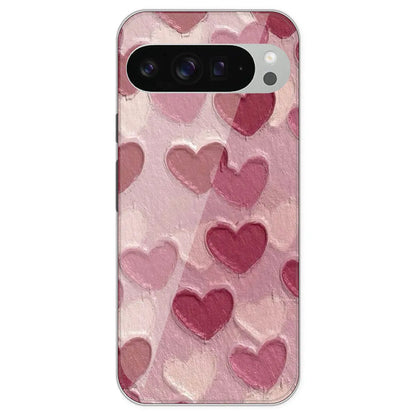 Pastel Hearts Love - Printed Silicone Case For Google Pixel 9 Pro XL