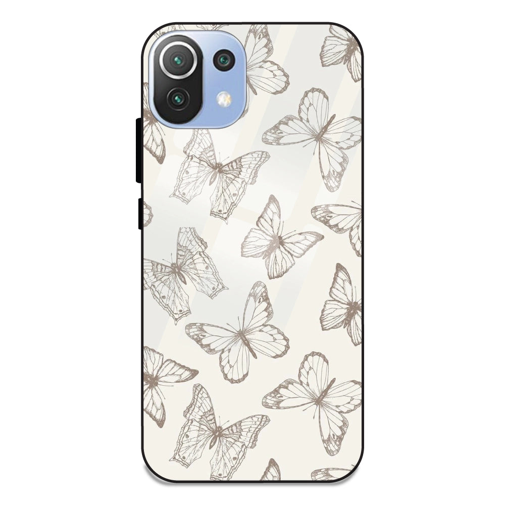 White Butterflies - Glass Case For 11 Lite NE 5G