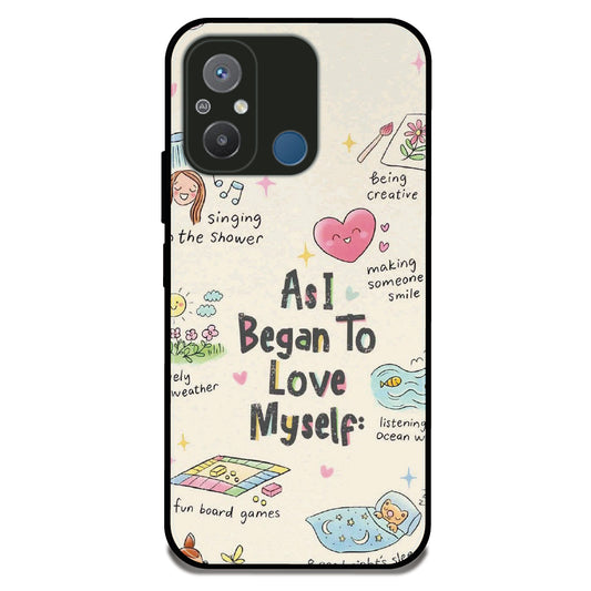 Love Myself - Glossy Metal Silicone Case For Redmi Models