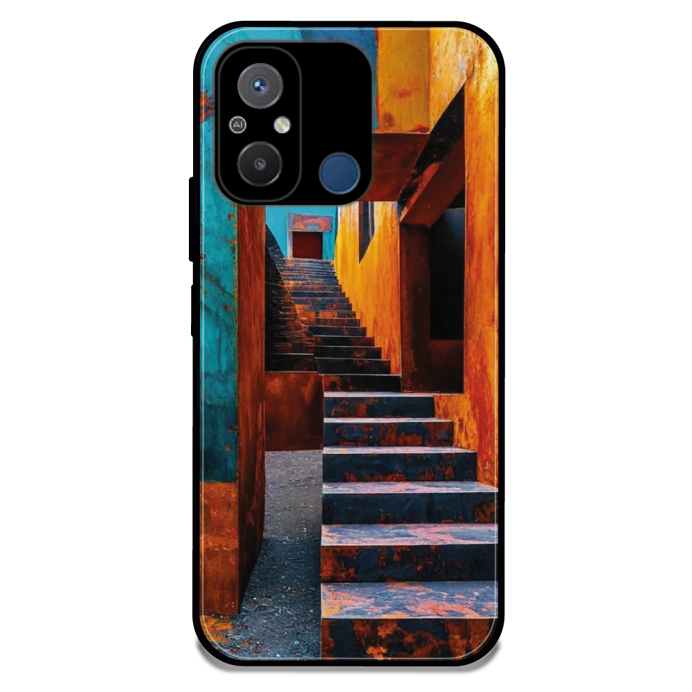 Urban Stairway - Glossy Metal Silicone Case For Redmi Models