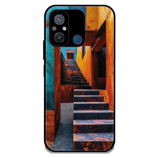 Urban Stairway - Glossy Metal Silicone Case For Redmi Models