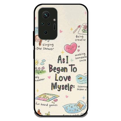 Love Myself - Glossy Metal Silicone Case For Redmi Models