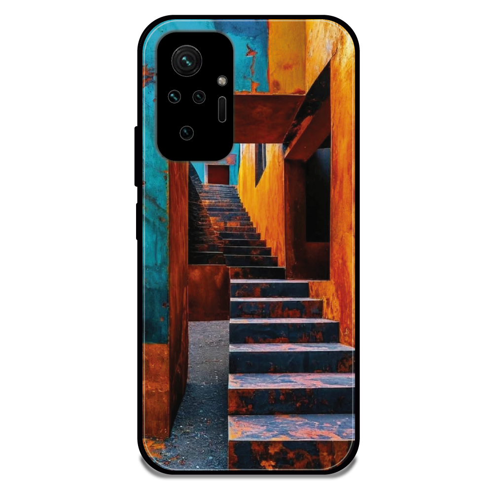 Urban Stairway - Glossy Metal Silicone Case For Redmi Models