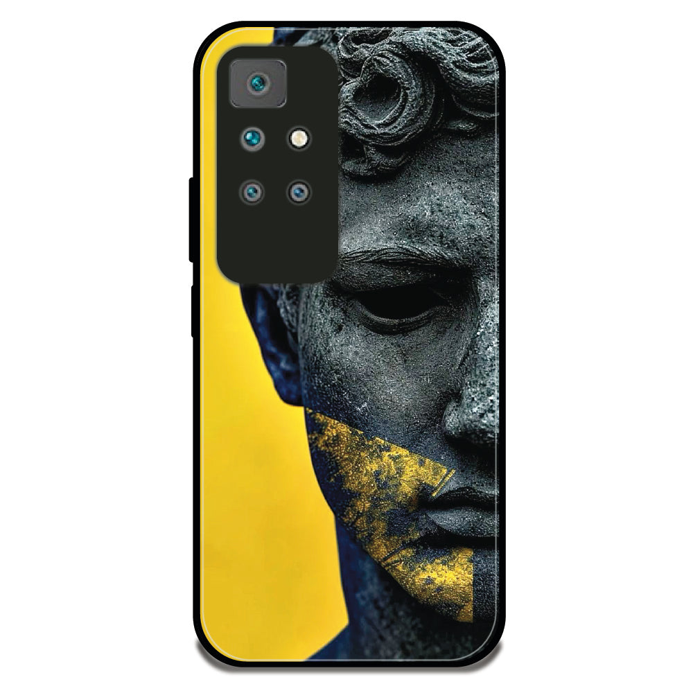 Golden Serenity - Glossy Metal Silicone Case For Redmi Models