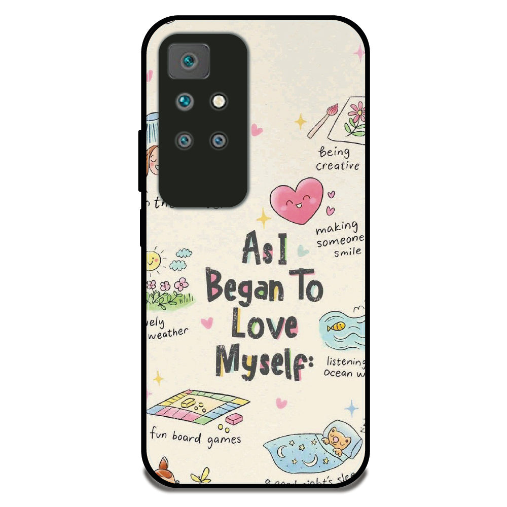 Love Myself - Glossy Metal Silicone Case For Redmi Models