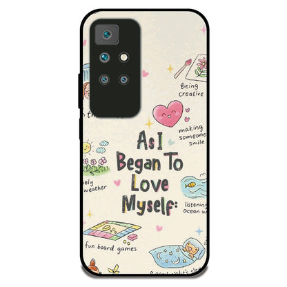 Love Myself - Glossy Metal Silicone Case For Redmi Models