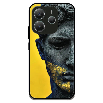 Golden Serenity - Glossy Metal Silicone Case For Redmi Models