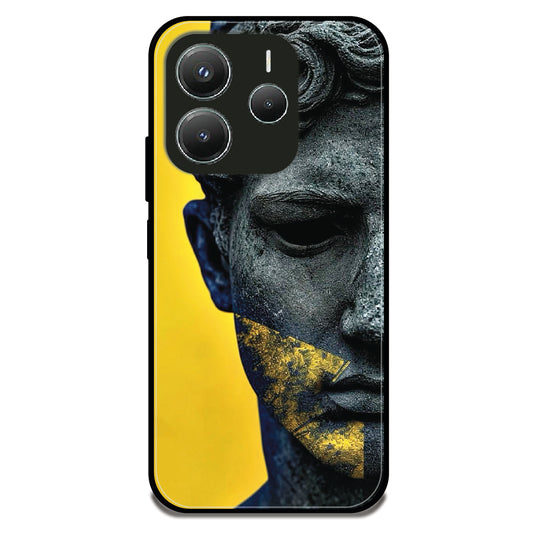 Golden Serenity - Glossy Metal Silicone Case For Redmi Models