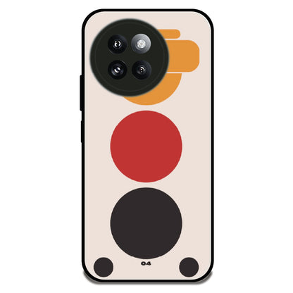 Geometric Circles - Glossy Metal Silicone Case For Redmi Models