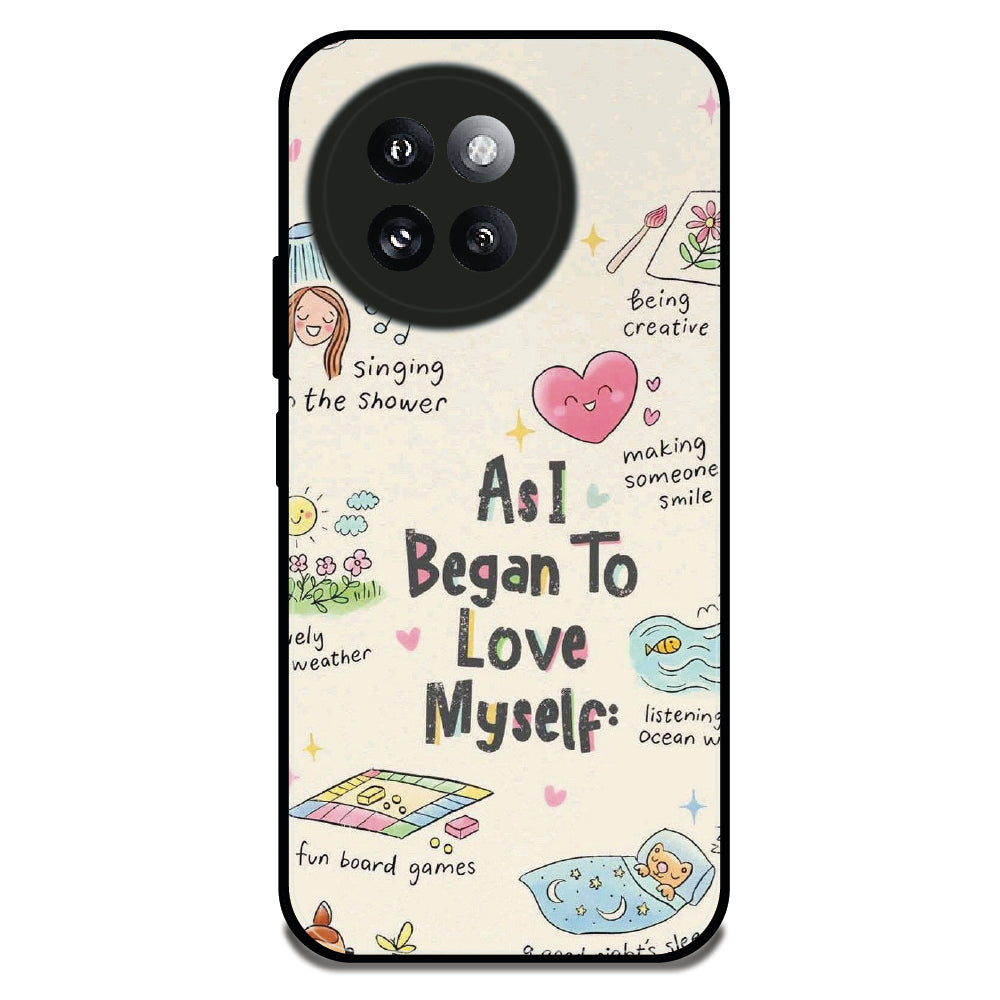 Love Myself - Glossy Metal Silicone Case For Redmi Models