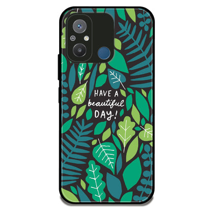 Beautiful Day Leaves - Glossy Metal Silicone Case For Redmi Models