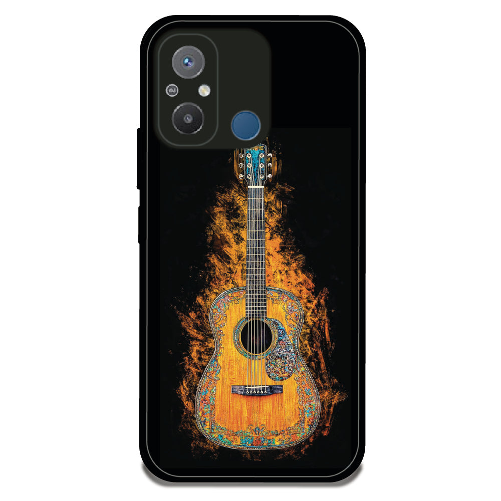 Blazing Guitar - Glossy Metal Silicone Case For Redmi Models