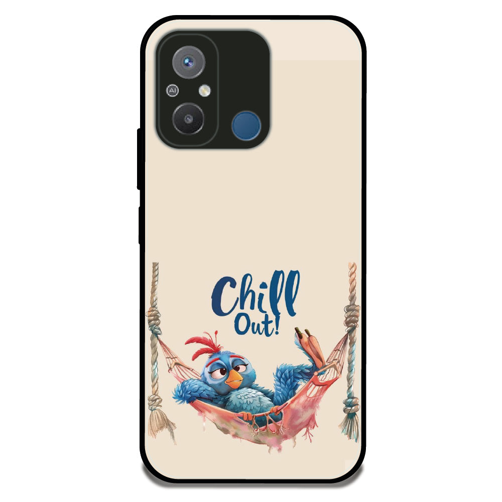 Chill Out Bird - Glossy Metal Silicone Case For Redmi Models