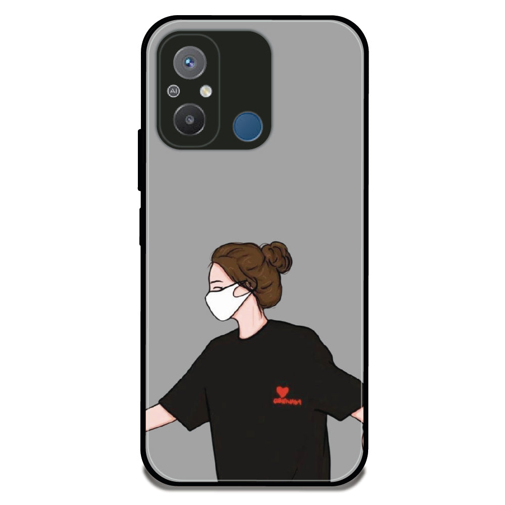 Couple Holding Hand Girl - Glossy Metal Silicone Case For Redmi Models