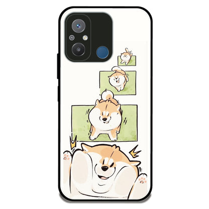 Cute Shiba Inu - Glossy Metal Silicone Case For Redmi Models
