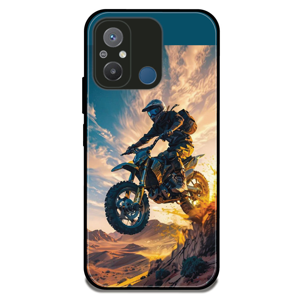 Dirt Bike Stunt - Glossy Metal Silicone Case For Redmi Models