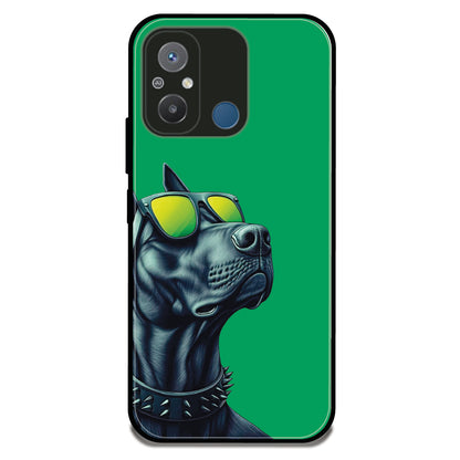 Dog With Sunglasses - Glossy Metal Silicone Case For Redmi Models